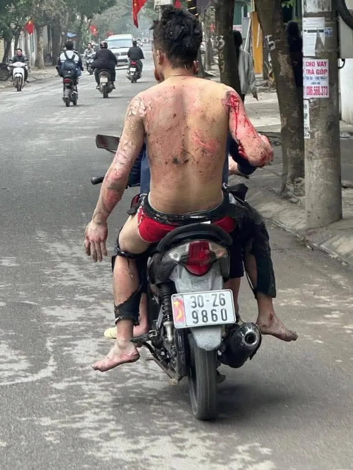 Đại Áng, Thanh Trì, Hà Nội: vụ nổ bình khí nén