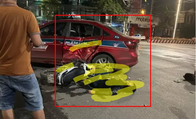 Ngã 4 Đèn Đỏ CMT8 – Thái Nguyên: Sáng sớm nay mấy con báo lùa nhau xong đâm vô taxi, 1 chú báo về còn kể như lập được chiến tích?