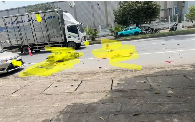 TNGT nghiêm trọng gần CDL Bình Xuyên 1 ,Vĩnh Phúc: Người đã đắp chiếu, hiện trường thư;ơng tâ;m